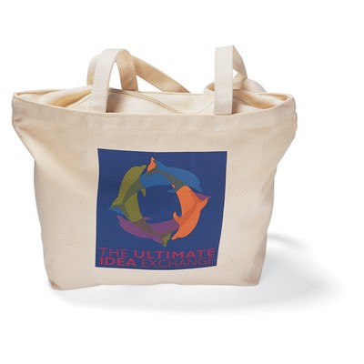 Zippered Tote - Natural